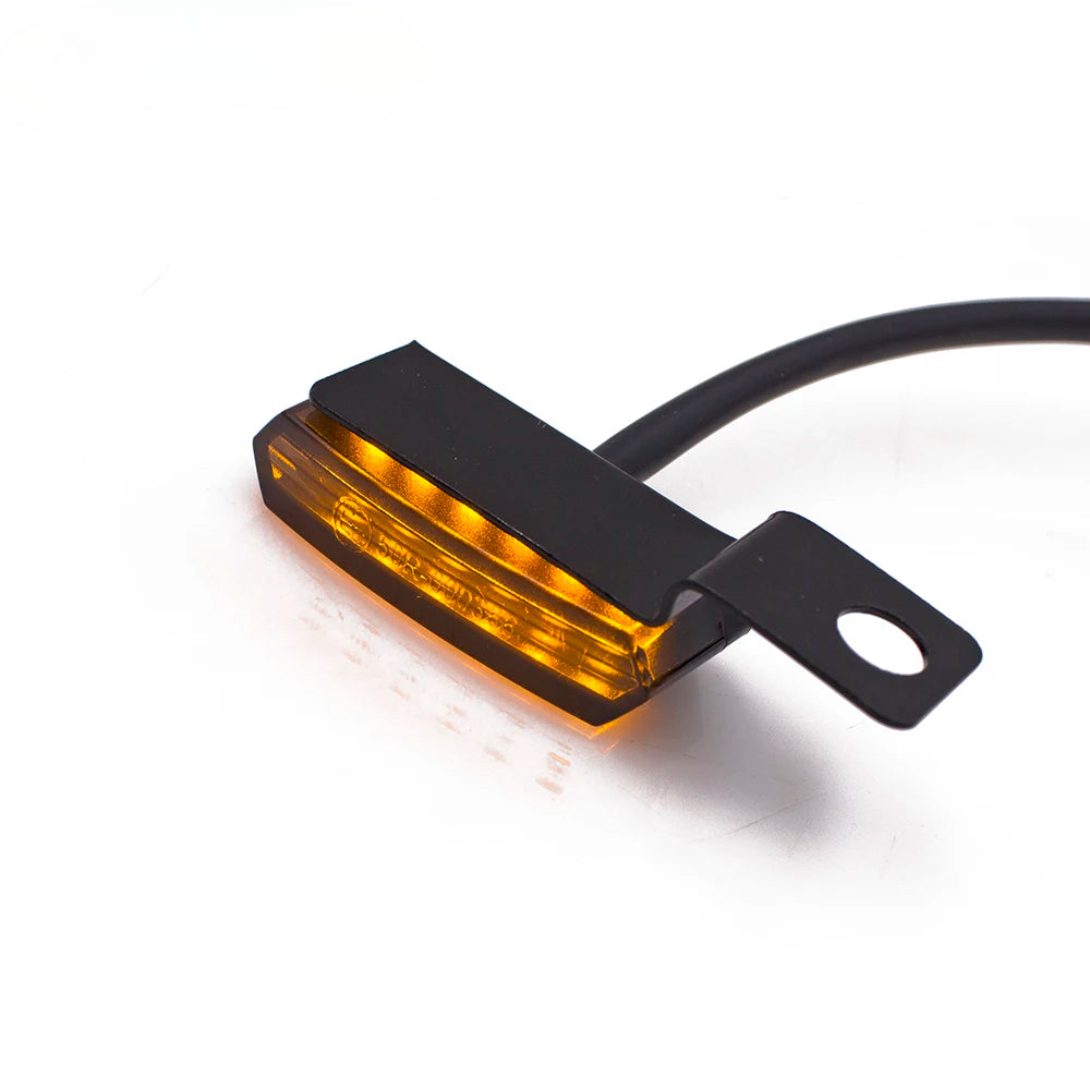 DINTCNC Universal for M10 for Sportster 1200 883 Handlebar LED Amber Light Motorcycle Turn Signal Indicator Modified Accessories