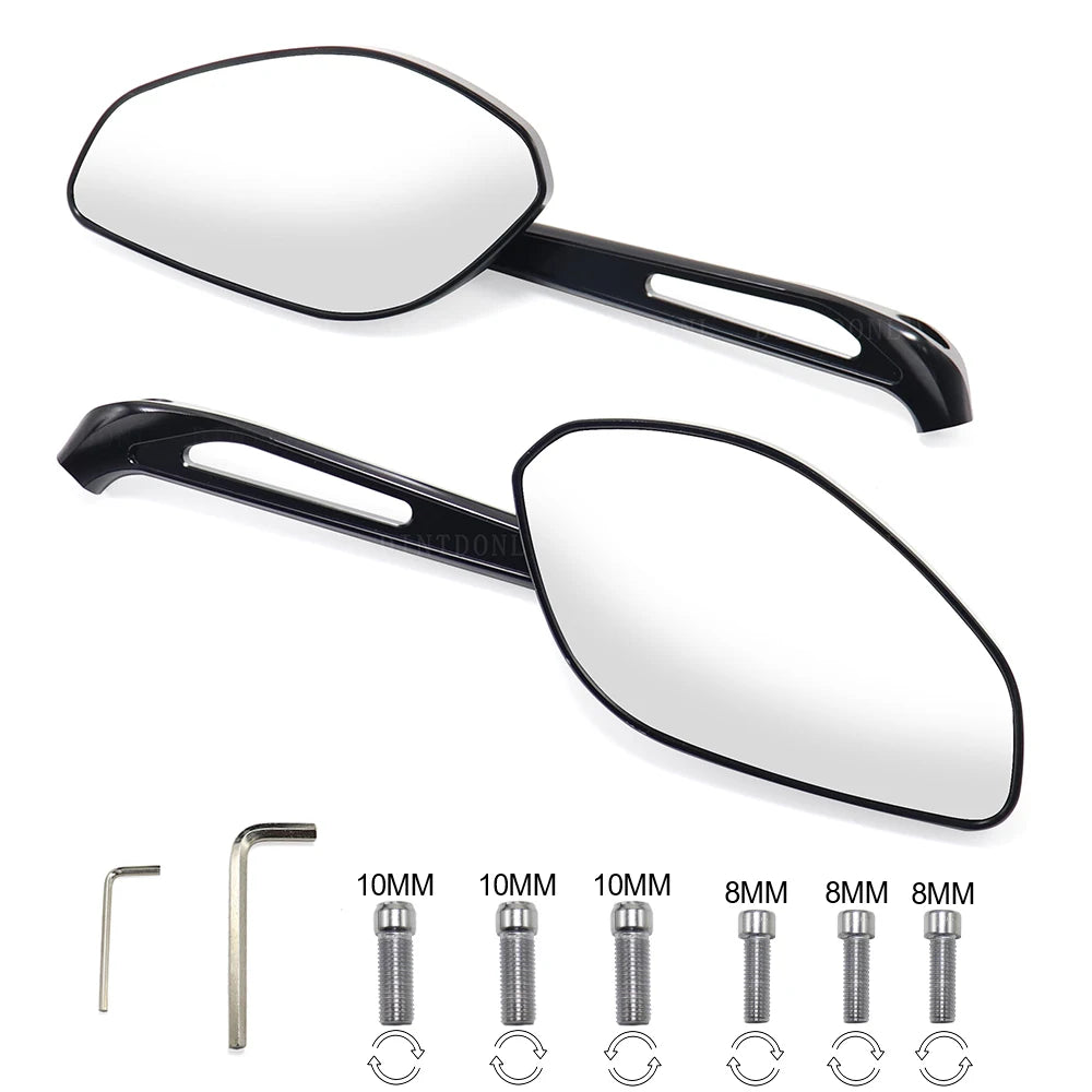 DINTCNC Motorcycle Rear View Mirror For Multistrada V4 Pikes Peak V2 950 1200 1260 S Enduro Left Right Glass Lenses Accessories