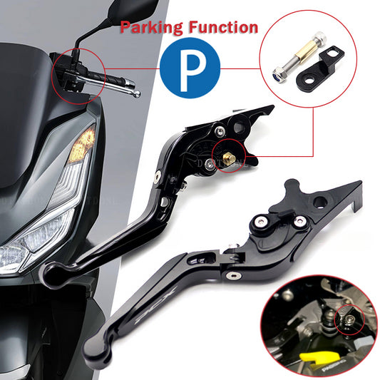 DINTCNC For PCX160 Front Rear Brake Lever Parking Assist Adjustable Stretch Fold Tie Rod PCX 160 2021 2022 Motorcycle Accessories