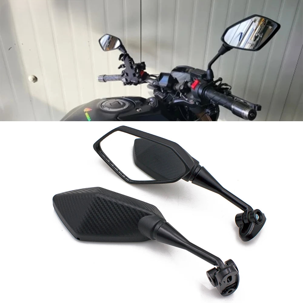 DINTCNC Universal for 30mm-45mm Mounting Hole Spacing Motorcycle Rearview Mirror To Adjust The Angle At Will Moto Mirrors Accessories