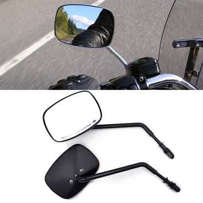 DINTCNC Universal HD Square Motorcycle Rearview Mirror Accessories Aluminum Alloy Iron Moto