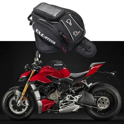 DINTCNC For STREETFIGHTER V4 V4S V2 1098 1098S 848 S Luggage Travel Backpack Mobile Phone Navigation Bale PU Fuel Tank Saddle Bag