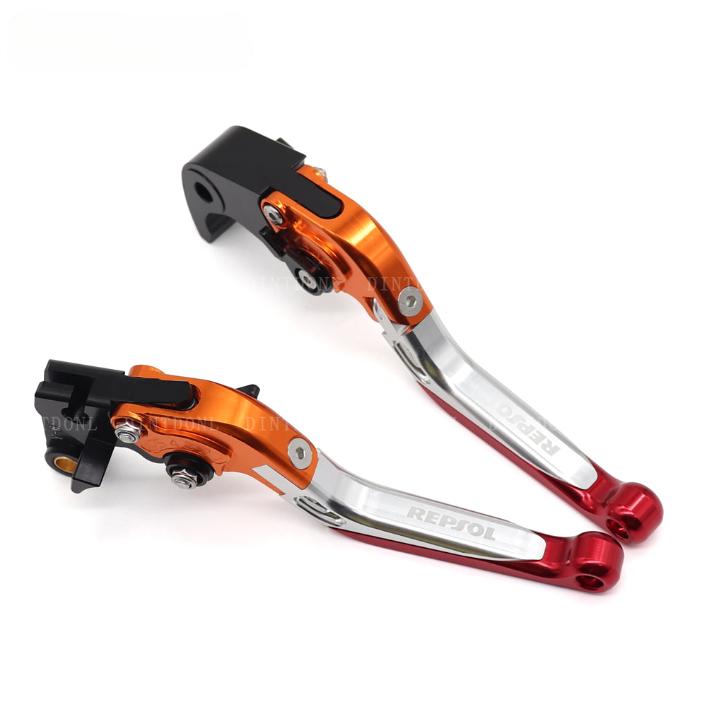 DINTCNC For CBR250R CBR300R CB300F CBR500R CB500F CB500X CB150R CB CBR Motorcycle CNC Folding Extendable Brake Clutch Lever REPSOL