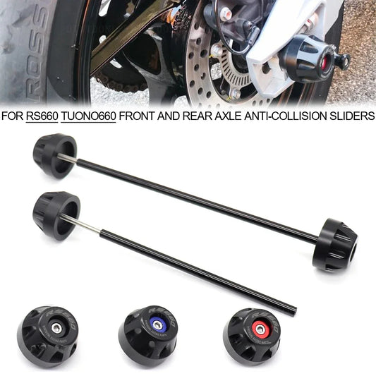 DINTCNC For RS660 TUONO660 2020-2022 Front Rear Axle Fork Crash Slider Motorcycle Wheel Protector RS TUONO 660 2021 Accessories