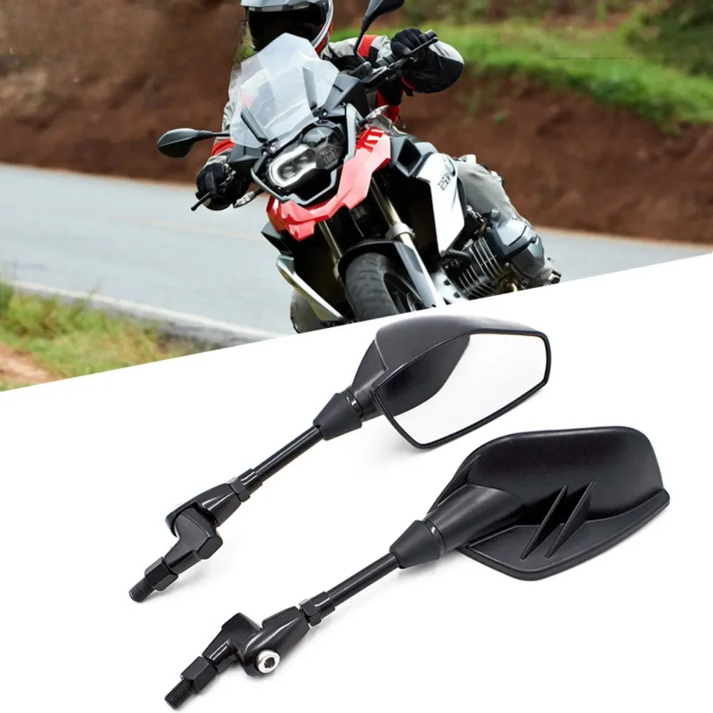 DINTCNC Universal for M8 M10 Modified Motorcycle Rearview Mirror with Adjustable Mirror Height Rear View Side Mirror Scooter Rearview