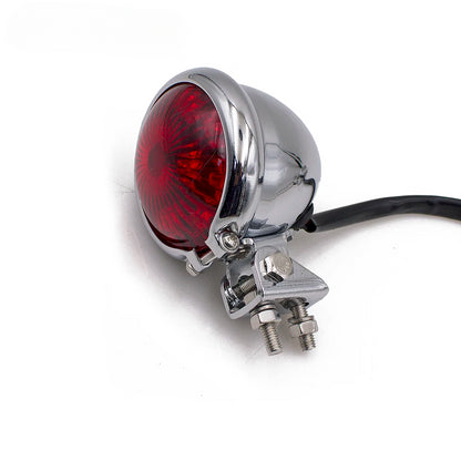 DINTCNC Universal Motorcycle Accessories Cruiser Modified Retro Taillight Signal Aluminum Alloy Command Light 12V Moto LED Brake Light