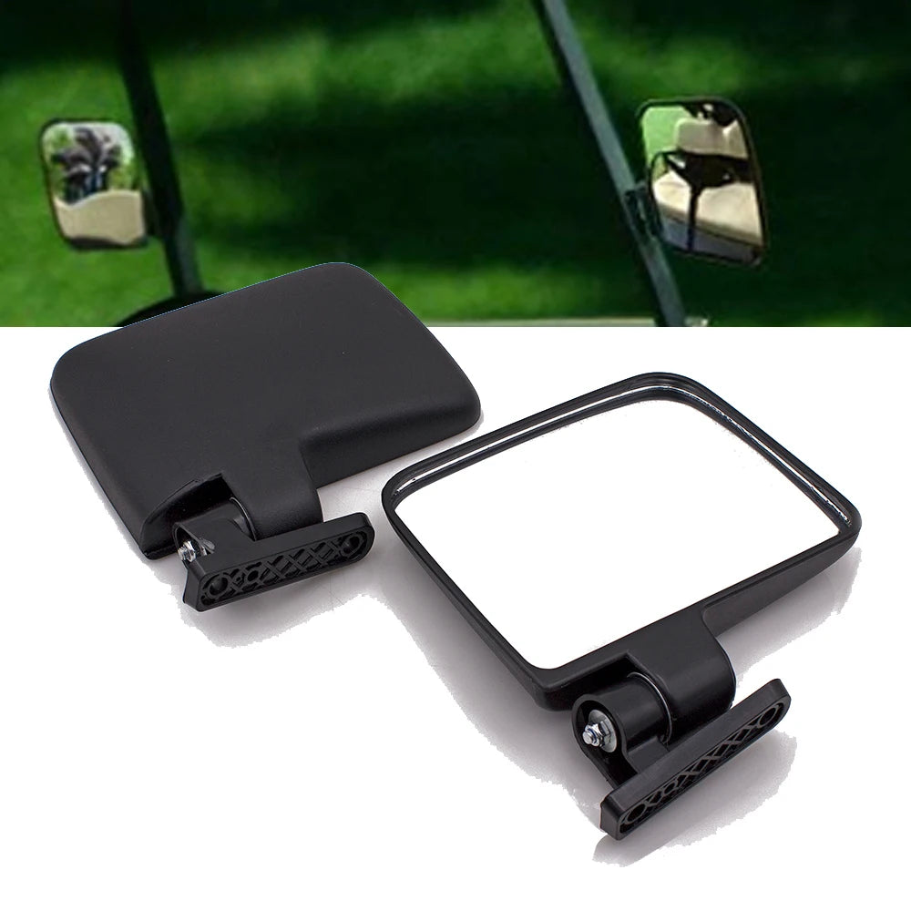 DINTCNC Universal 7cm for Ezgo Club Car for Star Zone Carts Replacement Equipment Accessories Square Folding Motorcycle Mirror