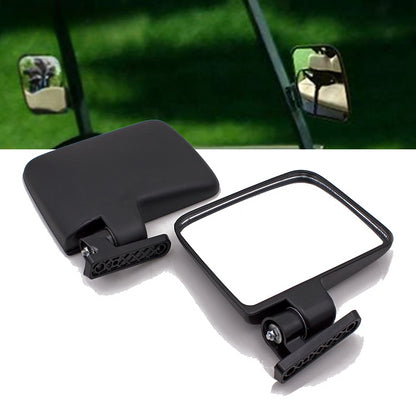 DINTCNC Universal 7cm for Ezgo Club Car for Star Zone Carts Replacement Equipment Accessories Square Folding Motorcycle Mirror