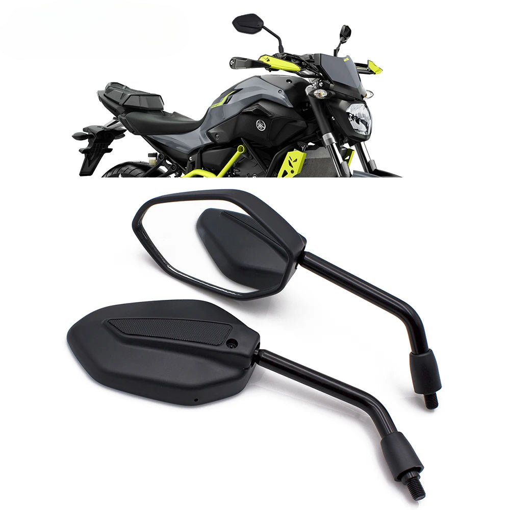 DINTCNC Universal for M10 Clockwise for Motorcycle Side Mirror Moto Accessories Rearview Mirror 10mm Wide Field of View