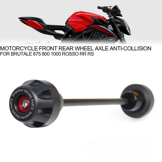 DINTCNC For BRUTALE 675 798 Motorcycle Front Rear Wheel Axle BRUTALE800 ROSSO RR 2023 Anti-Collision Slider Pad Accessories