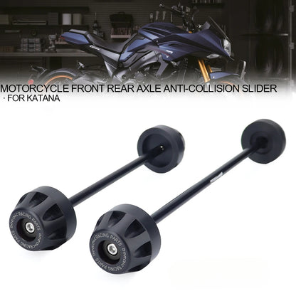 DINTCNC For KATANA 2019-2023 Motorcycle Front Rear Wheel Axle Anti-Collision Slider Pad GSX-S1000S S1000S Protector Accessories