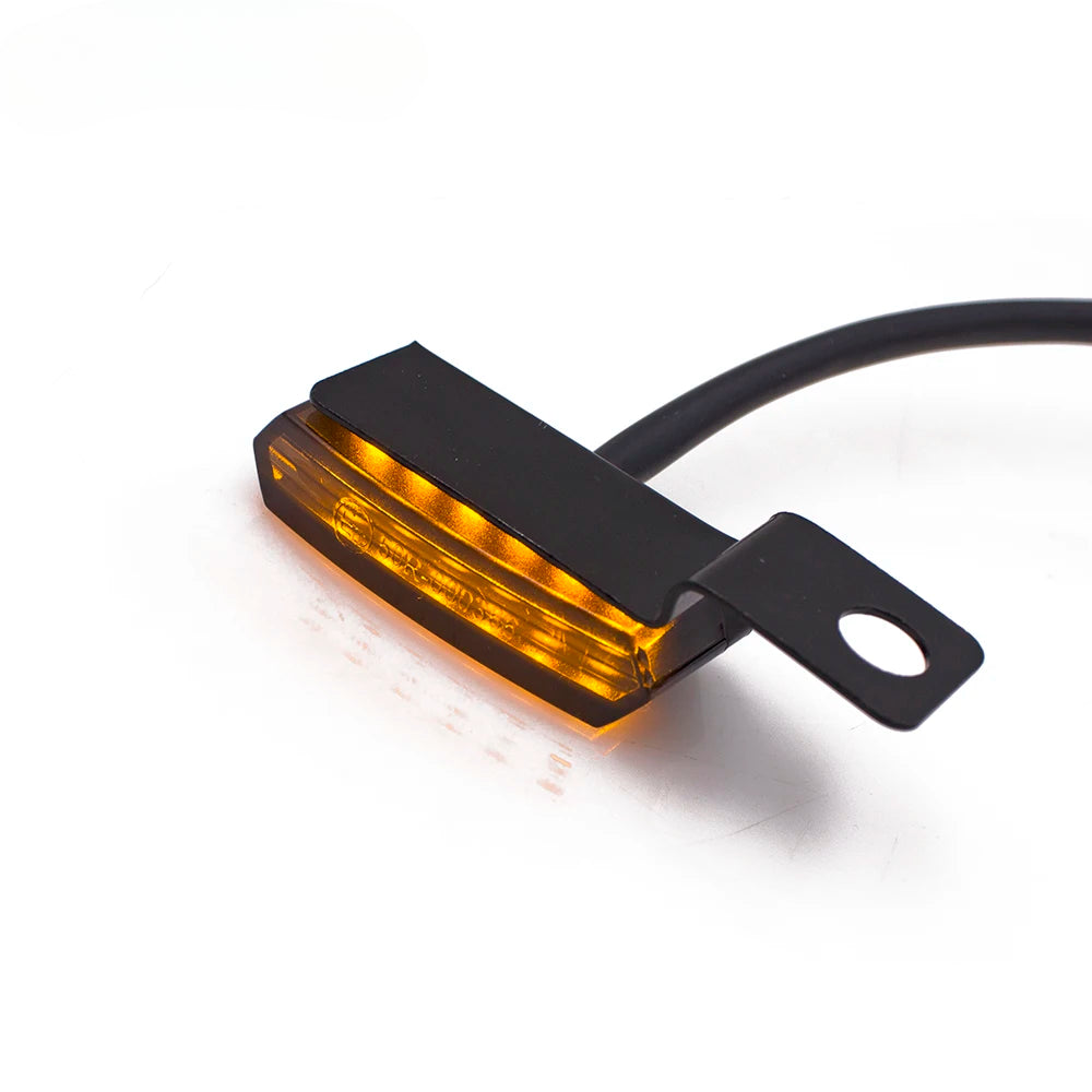 DINTCNC Universal for M10 for Sportster 1200 883 Handlebar LED Amber Light Motorcycle Turn Signal Indicator Modified Accessories