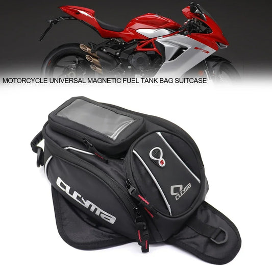 DINTCNC Magnetic Luggage Fuel Tank Bag For BRUTALE DRAGSTER TURISMO VELOCE SUPERVELOCE F3 675 800 ROSSO Motorcycle Accessories