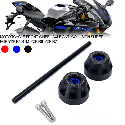 DINTCNC For YZF-R1 YZF-R6 YZF-R7 Motorcycle Front Wheel Axle Anti-Collision Protection Slider Accessories YZF R1 M R1M R6 R7 2022