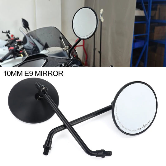 DINTCNC Motorcycle Left Right Side Mirror E9 10MM Universal Accessories Rear View Glass For GROM MSX 125 CMX 500 300 1100 REBEL