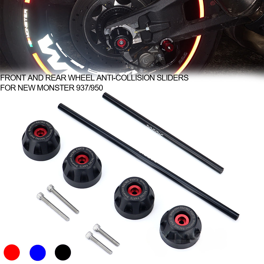 DINTCNC For MONSTER 937 950 Motorcycle Front Rear Wheel Protect Anti-Fall Axle Protector Accessories MONSTER937 MONSTER950 2022