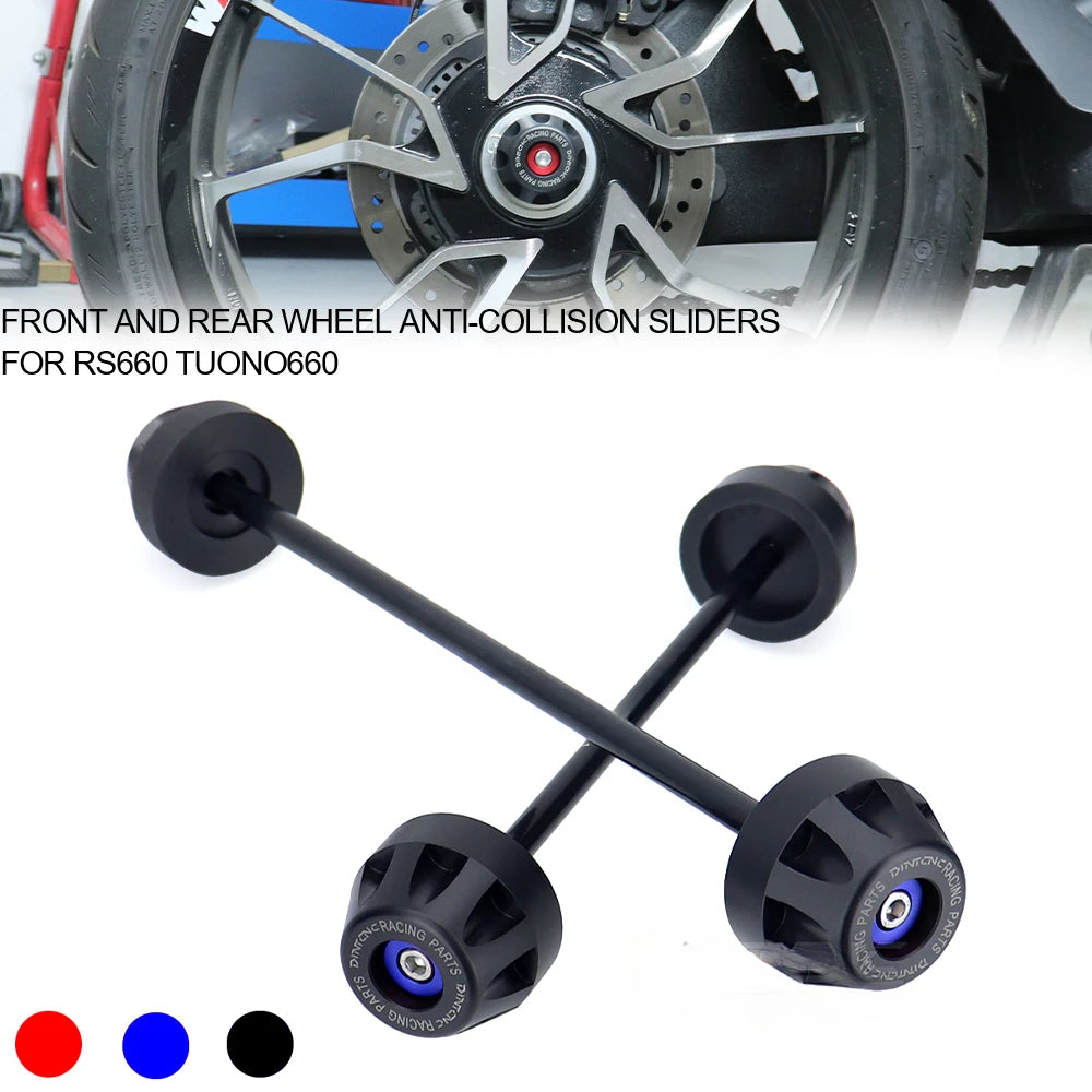 DINTCNC For RS660 TUONO660 2020-2023 Motorcycle Front Rear Wheel Protect Anti-Fall Axle Protector Accessories RS TUONO 660 2022