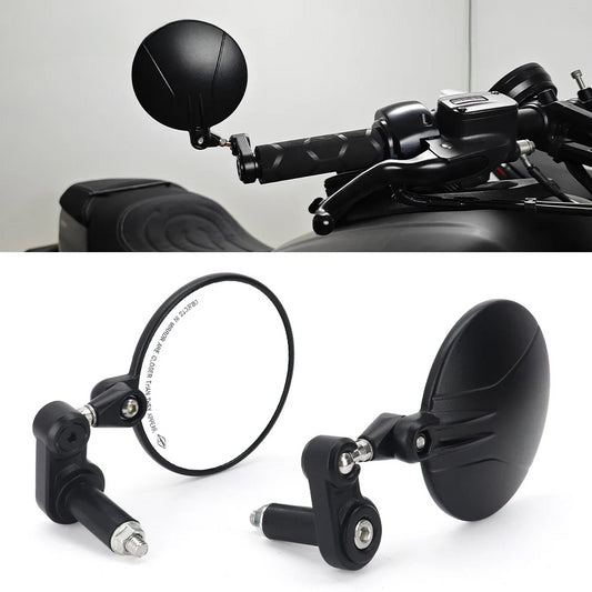 DINTCNC Motorcycle Handlebar End Rearview Foldable And Flippable Left Right Side Mirror For R NINET DIAVEL