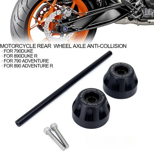 DINTCNC Rear Axle For DUKE 790 890 ADVENTURE R Fork Crash Slider Motorbike Wheel Protector Pad 790DUKE 890DUKE Anti-Fallen Accessories