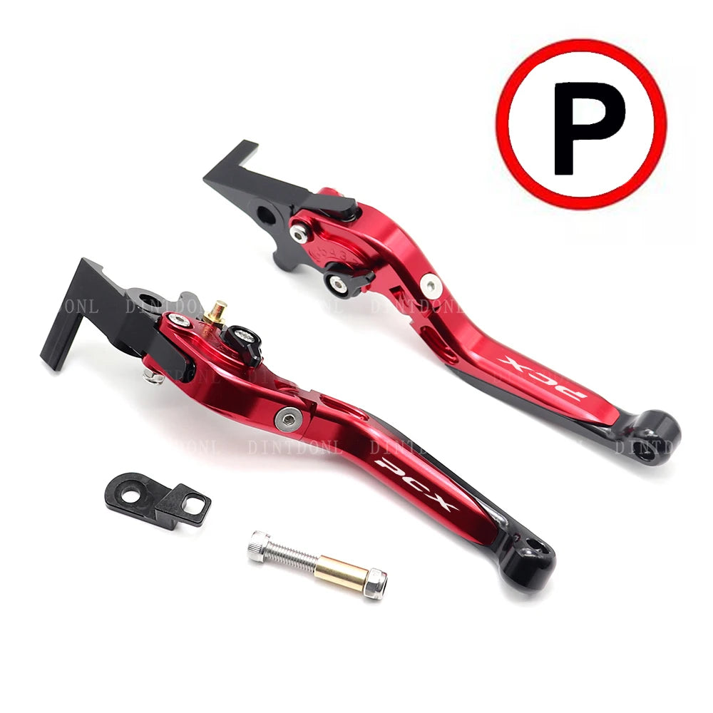 DINTCNC For PCX160 Front Rear Brake Lever Parking Assist Adjustable Stretch Fold Tie Rod PCX 160 2021 2022 Motorcycle Accessories