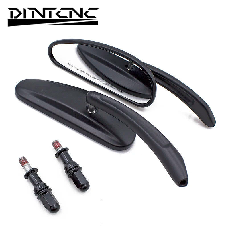 DINTCNC Universal for M10 for Softail Standard FXST Glide Electra Road Custom Dyna Touring Motorcycle Rearview Mirror Accessories