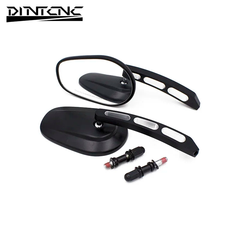 DINTCNC Universal for M10 for 883 1200 48 Motorcycle Modified Rear View Mirror CNC Aluminum Alloy Is Strong Durable Moto Parts