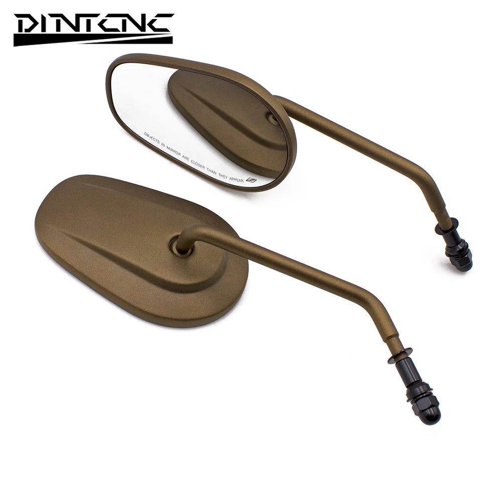 DINTCNC Universal for M10 for Dyna Electra Glide Fatboy Road King Softail Sportster 883 1200 Motorcycle Rearview Mirror