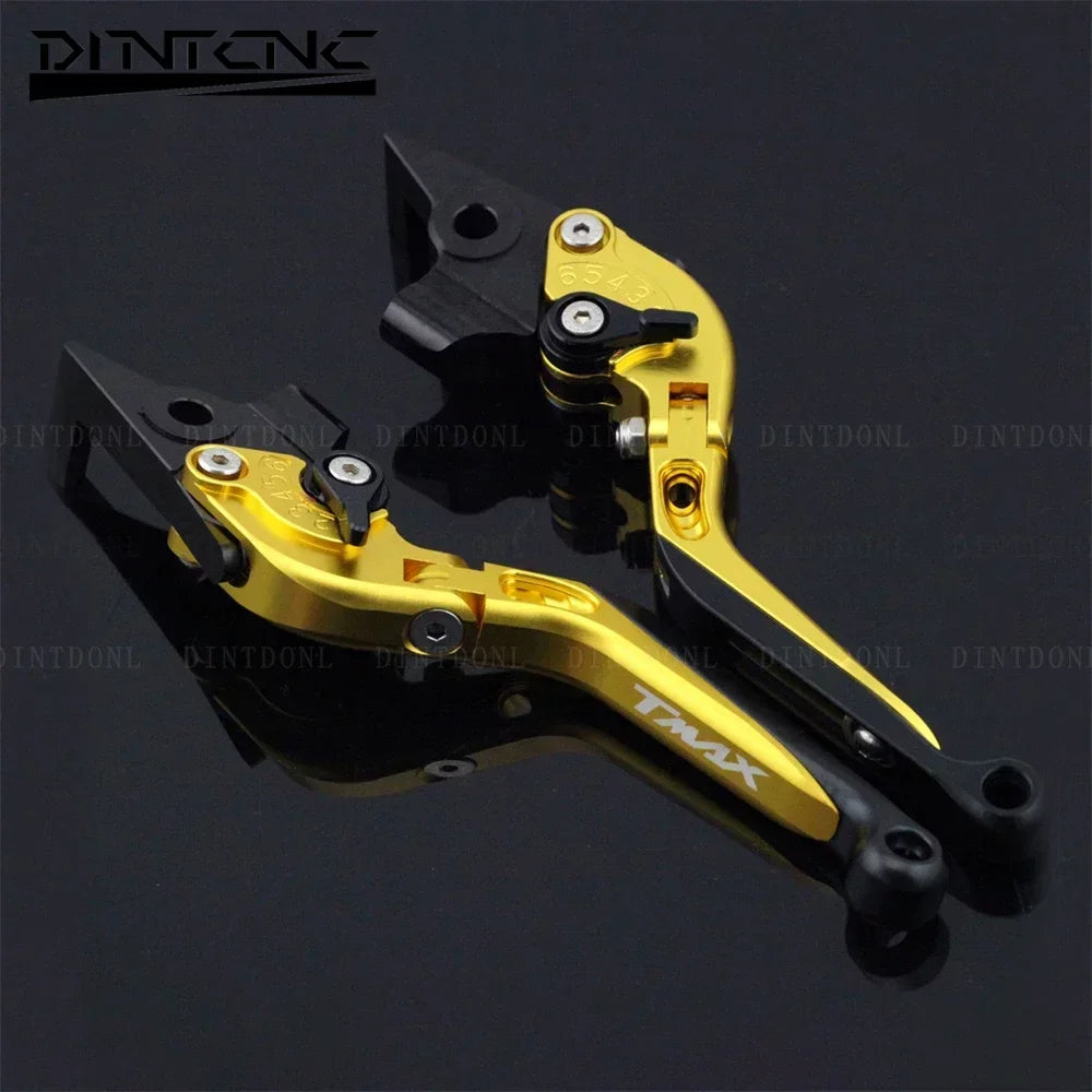 DINTCNC Front Brake Levers For T-MAX 500 530 560 2021 2022 XP530 XP560 XP500 TMAX 2019 CNC Handles Extendable Folding Accessories