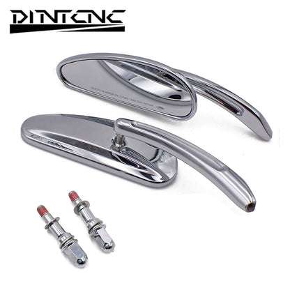 DINTCNC Universal for M10 for Softail Standard FXST Glide Electra Road Custom Dyna Touring Motorcycle Rearview Mirror Accessories