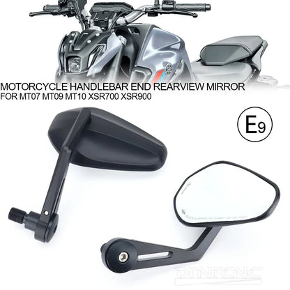 DINTCNC Mirror For MT07 2021 MT09 SP MT10 XSR700 XSR900 Left Right Side Handlebar End Rotation XSR 700 900 Motorcycle Accessories