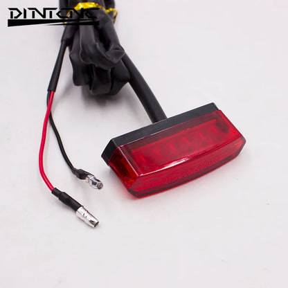 DINTCNC Universal LED Tail Light Mini Red Indicator Modified Motorcycle Brake Tail Light LED Plastic Light Housing Equipment Parts