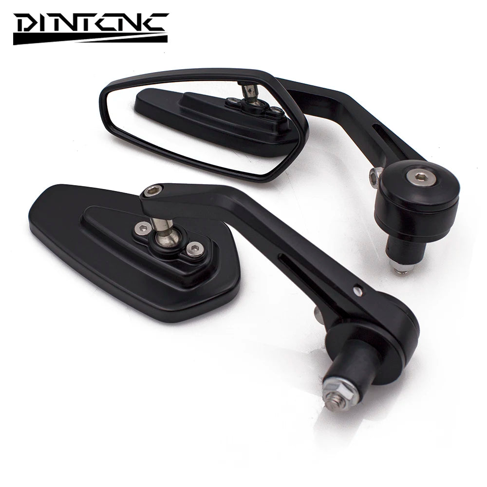 DINTCNC Universal for 22mm Handlebar for Cruisers Sport Street Bikes Motorcycle Rearview Mirror Moto Accessories Wide Field of View