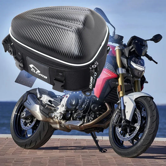 DINTCNC For F900R F900XR 2020 Cushion Back Seat Travel Luggage Backpack F900 XR R NineT G310R G310 S1000RR 2021 PU Quick Release Bag