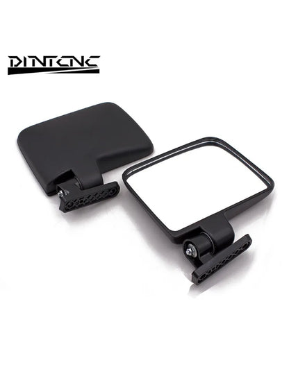 DINTCNC Universal 7cm for Ezgo Club Car for Star Zone Carts Replacement Equipment Accessories Square Folding Motorcycle Mirror