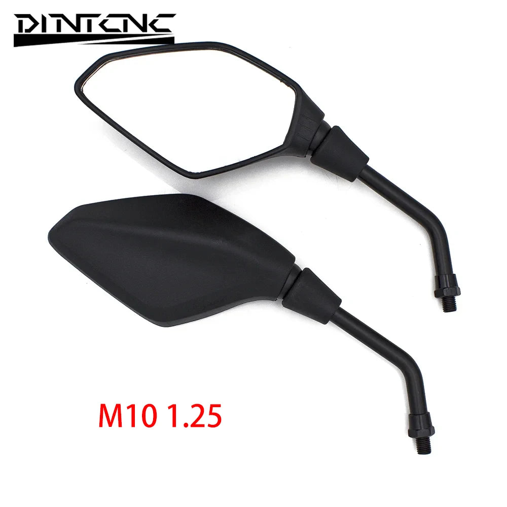 DINTCNC Universal for M10 for GSR 600 750 SV400 SV650 Motorcycle Special Shaped Rearview Mirror Wide Field of View Moto Parts