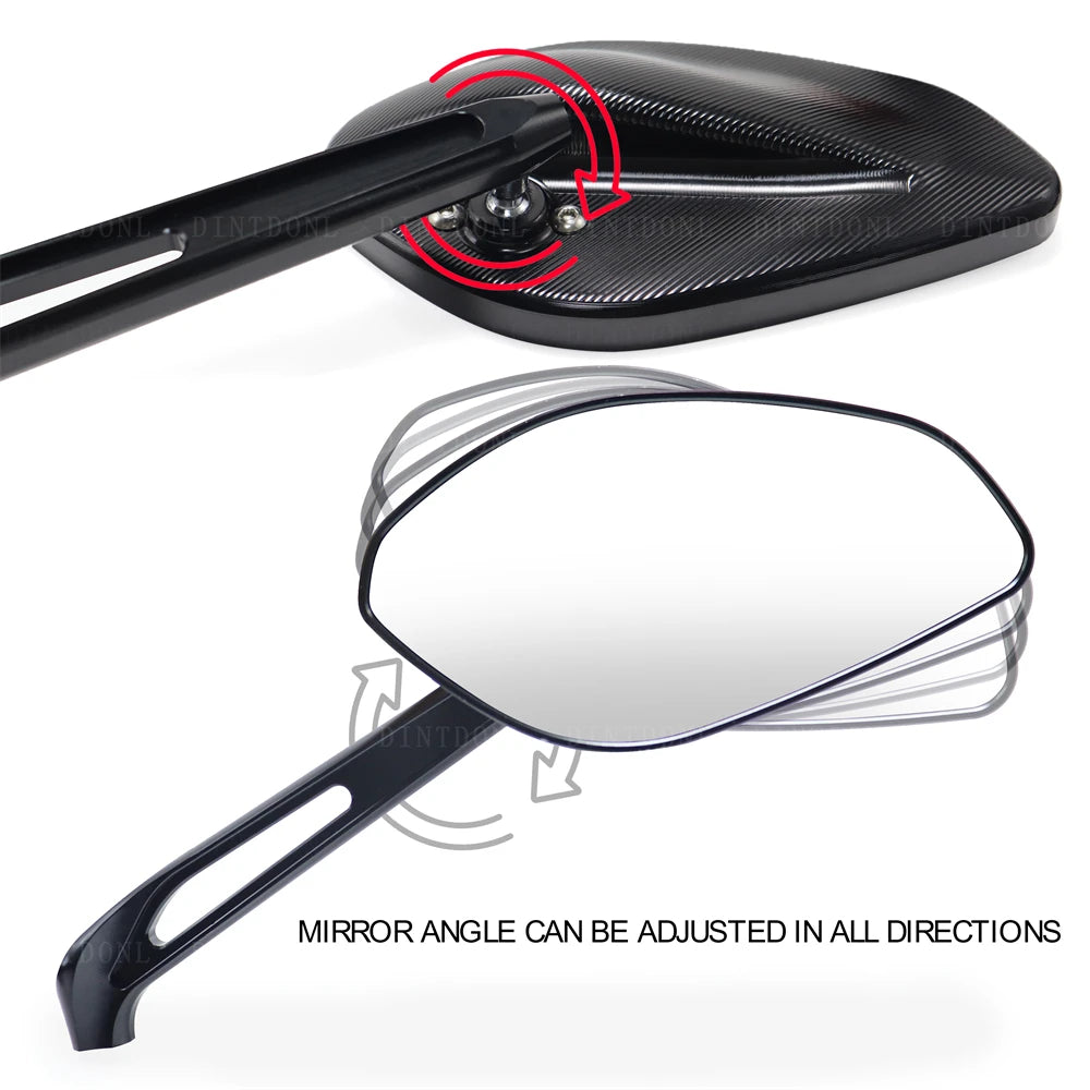 DINTCNC Motorcycle Rear View Mirror For MONSTER + 659 695 696 796 821 950 937 1100 1200 S R Left Right Glass Lenses Accessories