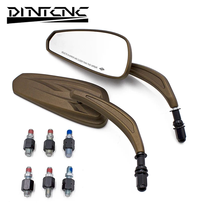 DINTCNC Universal for M8 M10 for Motorcycles Wide-field Rearview Mirrors Motorcycle Modification Accessories