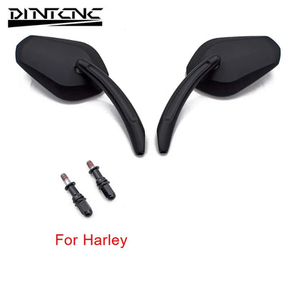 DINTCNC Universal for M8 M10 for Street Glide Road King Motorcycle Modified Large Field of Vision Rearview Mirror Accessories