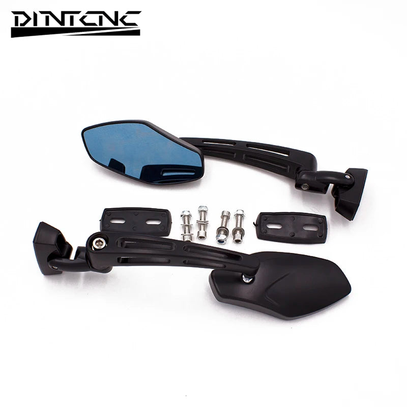 DINTCNC Universal for 20mm-50mm Installation For FZ1 FZR YZF R1 R6 R6 1000 600 Motorcycle Rearview Mirror To Prevent Glare