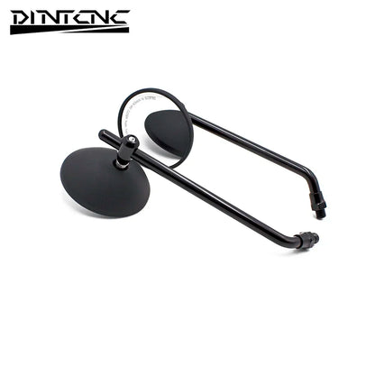 DINTCNC Universal for 883 Touring for M10*1.25 Threaded Caliber Motorcycle Black Electroplating Modified Rearview Mirror