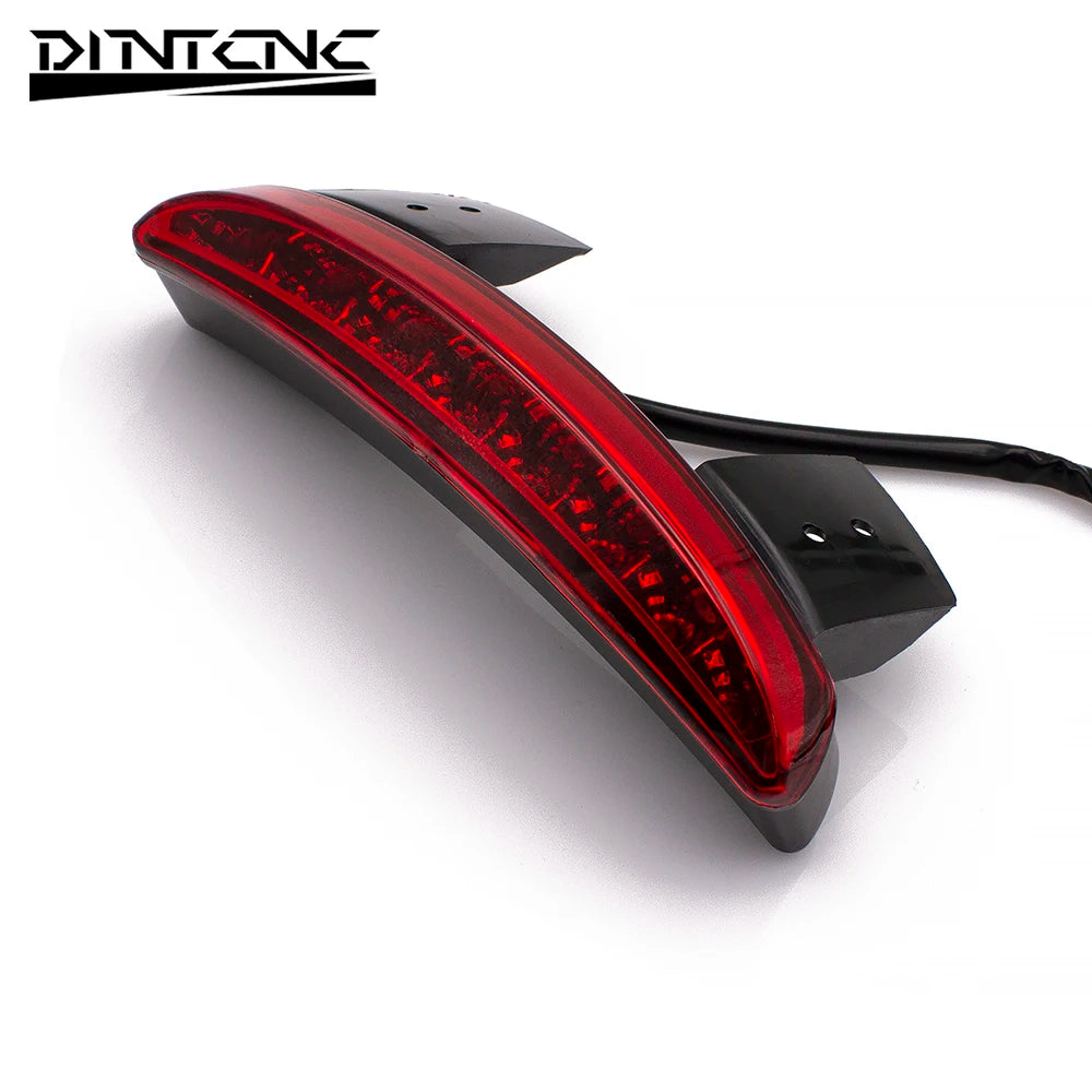 DINTCNC Universal for Touring Sportster XL 883 1200 Motorcycle Tail Light with Steering Function Fender Edge Brake Taillight