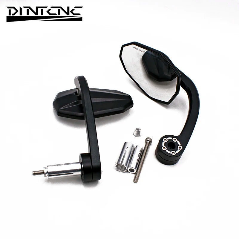 DINTCNC Universal for Motorcycle Modified Handlebar Mirror High Definition Large Field of View CNC Aluminum Alloy