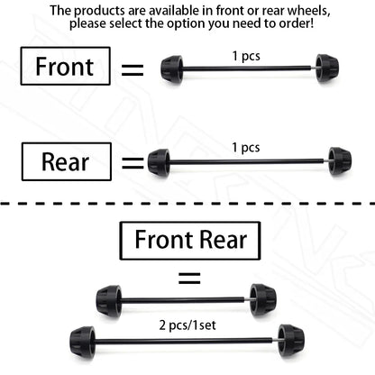 DINTCNC For MONSTER 696 2008-2014 Front Rear Axle Fork Crash Slider Motorbike Wheel Protector MONSTER696 Anti-Collision Pad Part