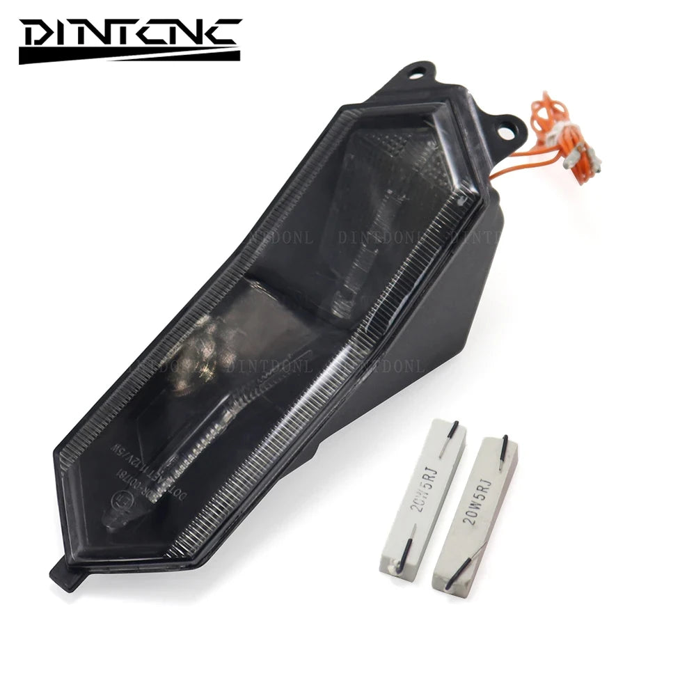 DINTCNC For YZF-R7 2021-2022 Motorcycle Rear Signal Light YZFR7 Tail Steering Brake Flicker LED Smoked Lamp YZF R7 Accessories