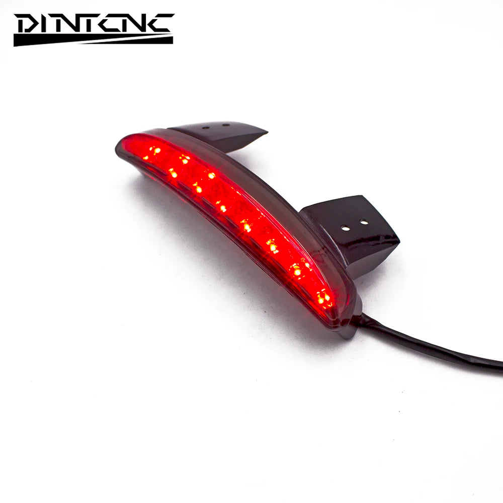 DINTCNC Universal for Touring Sportster XL 883 1200 Motorcycle Tail Light with Steering Function Fender Edge Brake Taillight