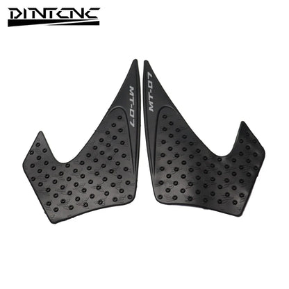 DINTCNC Tank Pad Sticker For MT-07 MT07 FZ-07 FZ 07 20 14 15 16 17 Protector Anti Slip Sticker Gas Knee Grips Traction Side Decal