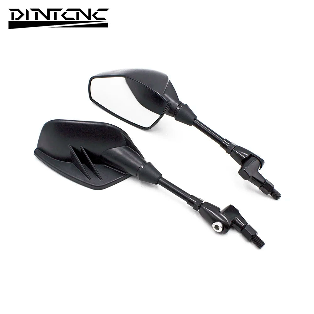 DINTCNC Universal for M8 M10 Modified Motorcycle Rearview Mirror with Adjustable Mirror Height Rear View Side Mirror Scooter Rearview