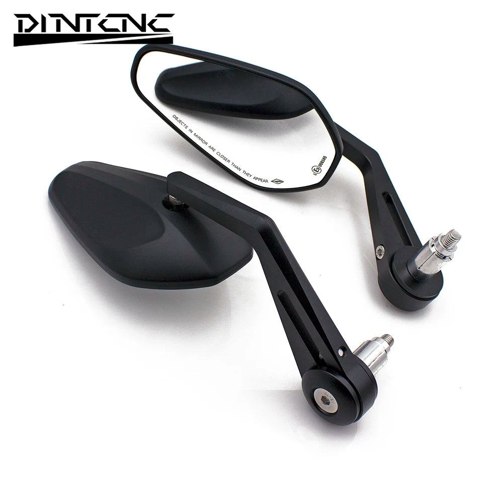 DINTCNC Universal for Moped Scooter for Motorcycle Modified Handlebar Mirror CNC Solid Large Field of View