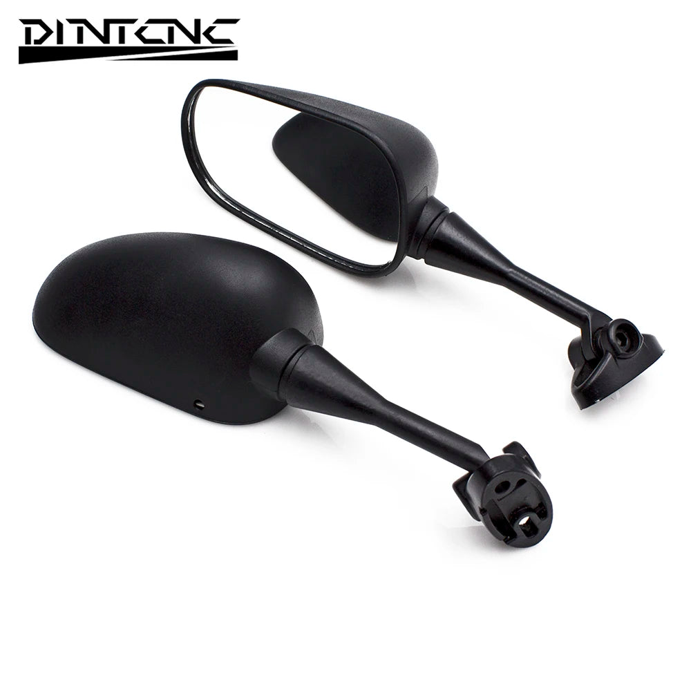 DINTCNC Universal for 2.5cm-4.5cm Hole Spacing Suitable for CBR1000RR CBR600RR Black Motorcycle Modified Rearview Mirror Parts