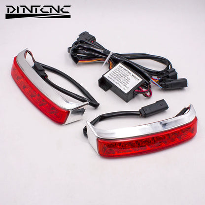 DINTCNC Universal for Motorcycle Tail Light Side Box Light Motorcycle Equipment Accessories Turn Signal Lights Brake Tail Light